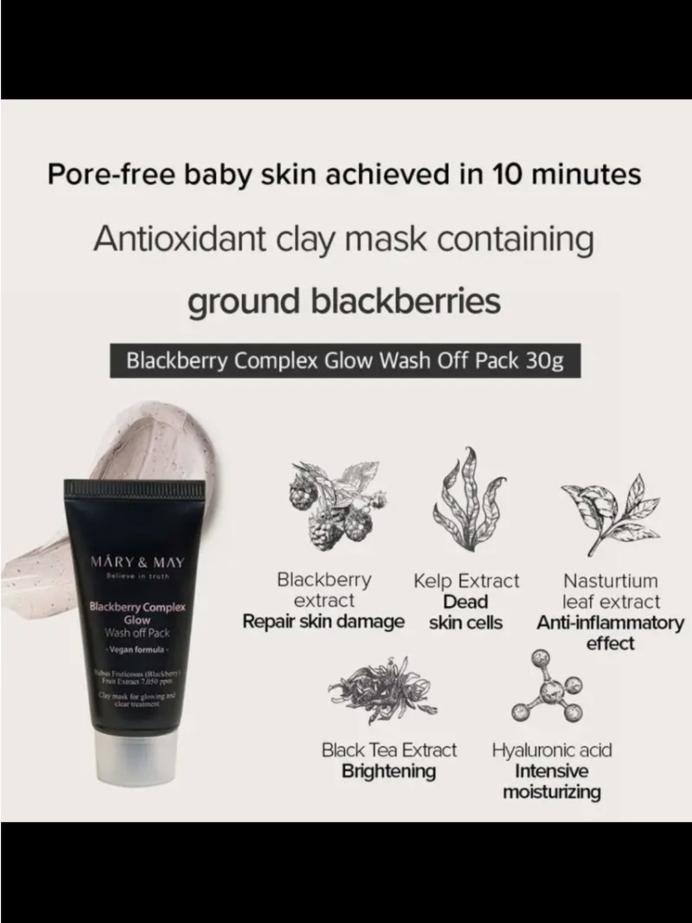 Mary&May Vegan Wash Off Mask Mini Gift Set - Picture 10 of 13